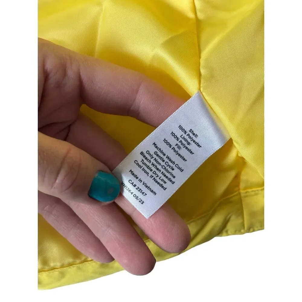 Talbots DOWN ALTERNATIVE PUFFER‎ COAT size S Yellow